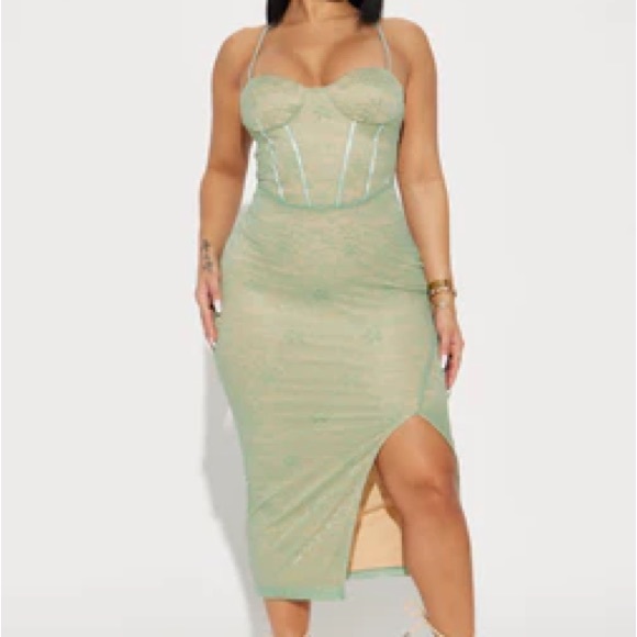 Dresses | Lola Lace Midi Dress Mint | Poshmark